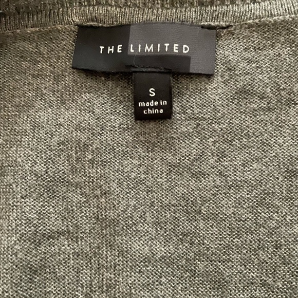 The Limited Open Front Waterfall Sweater Long Duster Gray Small - Picture 2 of 8